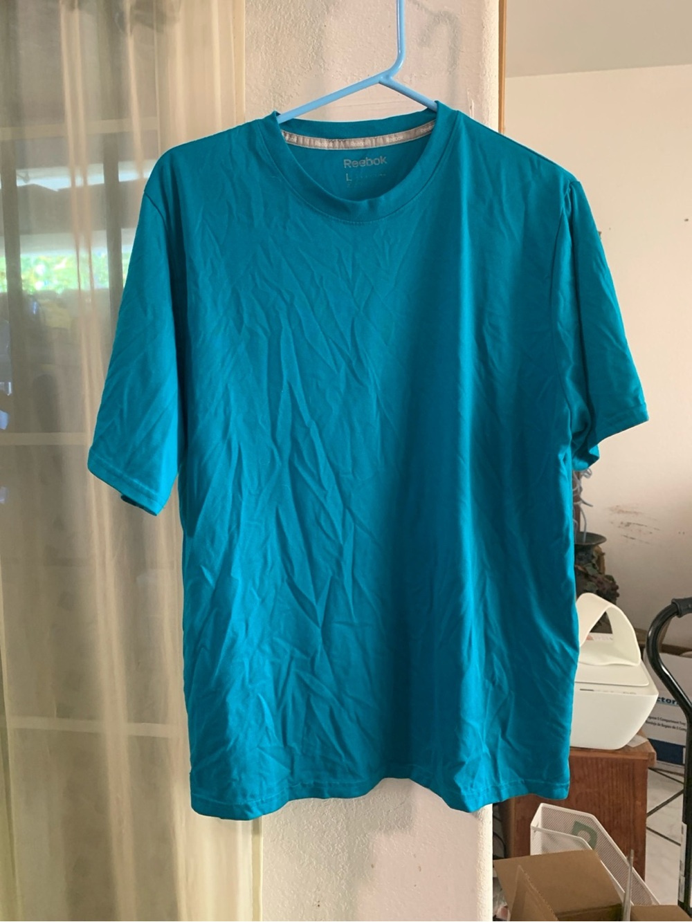 Reebok Men’s Short Sleeve Crew Tee in Bright Teal